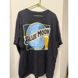 Blue Moon Beer‎ Classic Logo T-shirt 3XL